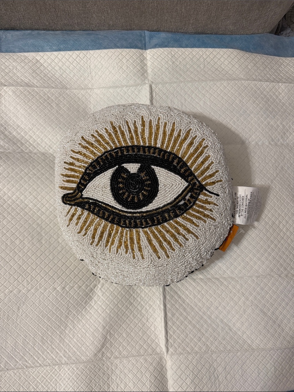 Evil eye halloween pillow